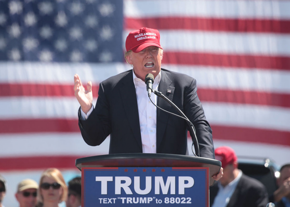 2015: Donald Trump announces his bid for the presidency